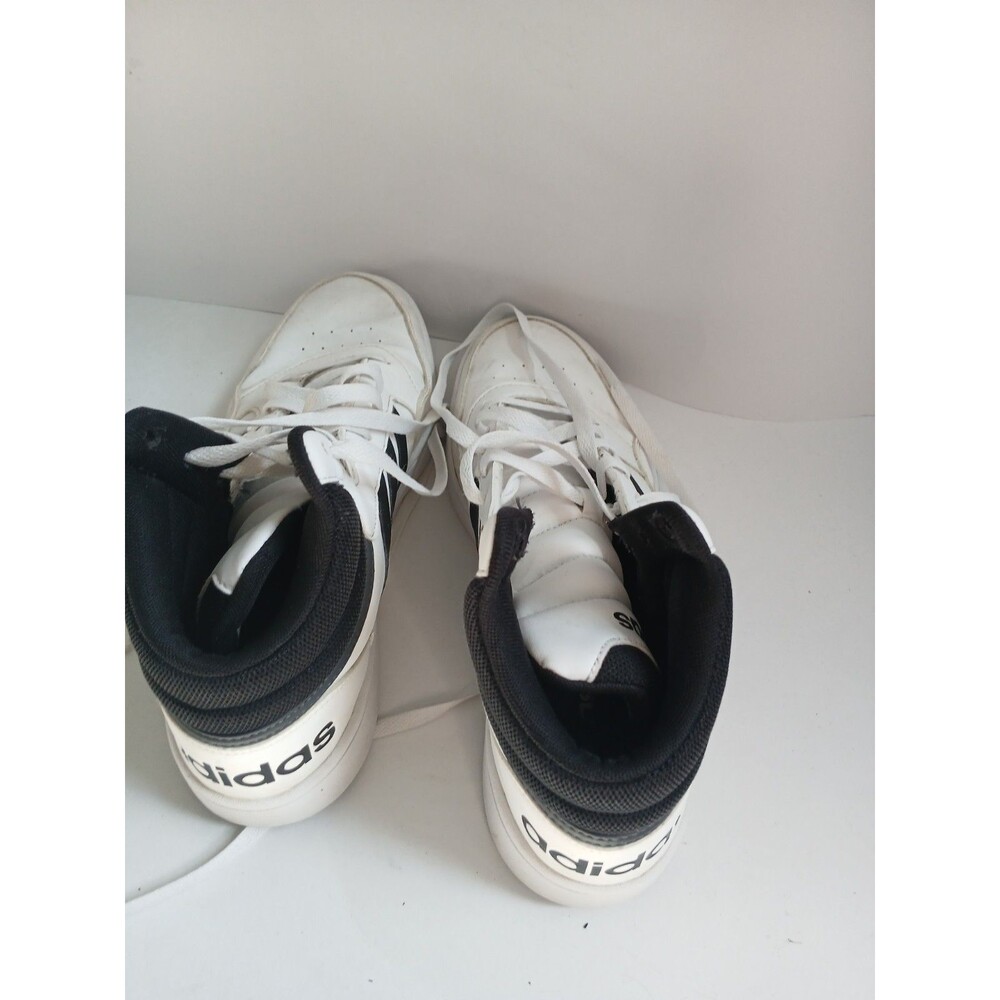 Adidas Men’s High Top Sneakers White Black Size 10 Casual Streetwear Shoes - Picture 4 of 7